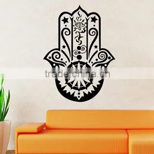 Wall Decal Vinyl Sticker Decals Hamsa Hand Eye Indian Yoga Buddha Fatima Namaste thumbnail-1