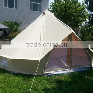 Double Layers Canvas Bell Tent Waterproof thumbnail-2