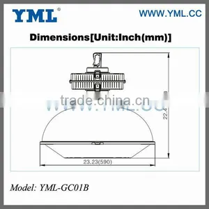 40-600W Magnetic Induction Lighting UL EMC High Bay Light thumbnail-3