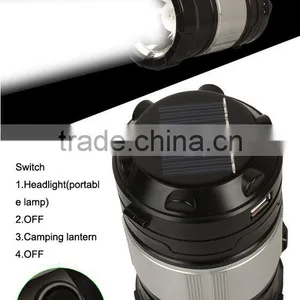 GY34 New Products LED Hand-Cranking Rechargeable Solar Led Camping Light With USB Phone Charge Quality Choice thumbnail-5