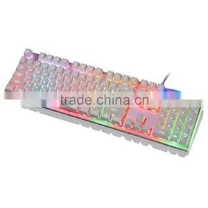 New Gaming LED Backlight USB Wired 104 Keys Professional Game Keyboard Waterproof Game Keyboard For PC thumbnail-1