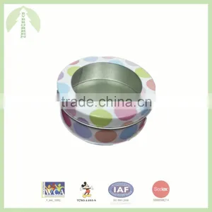 Fancy Round Tin Box With PVC Window, Lift-off Lid thumbnail-1