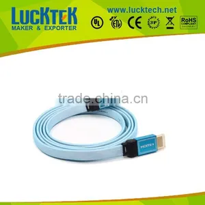 1.4 Version HDMI Flat High Speed Connection Cable 6ft Colorful thumbnail-1