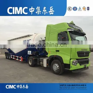 CIMC Brand 3 Axle Cement Bulker Banana Type New Produce thumbnail-1