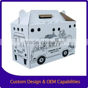 Simple Ink Print White Corrugated Paper Box thumbnail-4