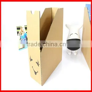 Printing Smile Face Corrugated Magazine Storage Box Wholesale thumbnail-1