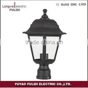 Outdoor Gate Pillar Light ,classic Plastic Garden Light,4pcs Glasses thumbnail-1