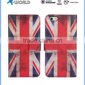 Cute Colorful Printing Skin Stand Leather Case Cover for IPhone 6S thumbnail-3