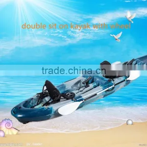 New 2 Person Kayak With Wheel,kayak Paddle,sit on Kayak , thumbnail-2