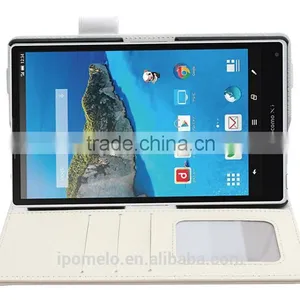 Smart Cover Leather Case for NEC Docomo Medias WP N-06C thumbnail-1
