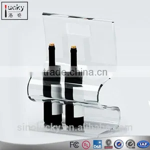 Acrylic Bars & Wine Racks, Kitchen Dining Furniture Wine Holder Wine Bottle for Two Bottles thumbnail-1