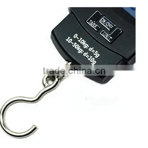 50kg Double Precision Black Electronic Luggage Scale Belt/hook Blue Backlight Lcd thumbnail-5