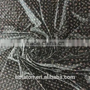 Hot Selling Korea Spun Spandex Lacquer Printed Velvet for the Middle East thumbnail-5