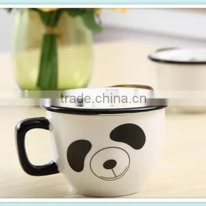 Ceramic Cute Panda Mug With Panda Face Shape thumbnail-3