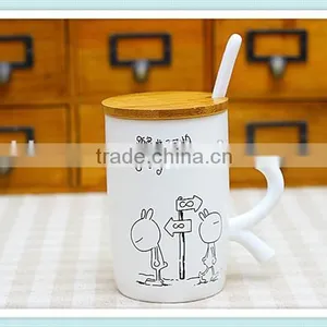 Ceramic R Handle Mug With R Handle for Student thumbnail-3