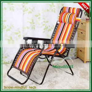 22mm*1mm Steel High Back Folding Chair Zero Gravity Garden Recliner Chair thumbnail-3