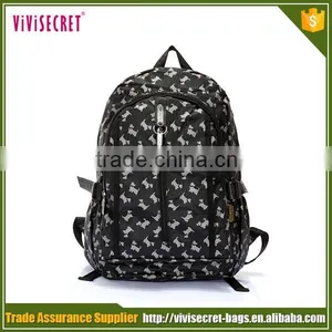 Fashion Trendy Cheap Cute Cartoon Dog Pattern College Girls Backpacks for School thumbnail-1