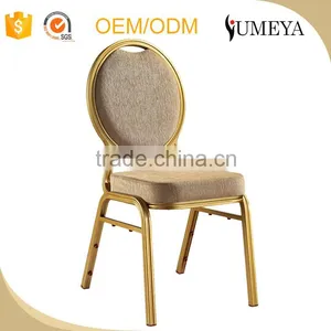 Modern Style Aluminum Frame Stackable Dining Chair for Banquet Hall thumbnail-1