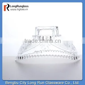 Longrun Hot New Products for 2015 632g High White Glass Material Glass Fruit Plate,paty Use Plate Carving Plate Wholesale Price thumbnail-5