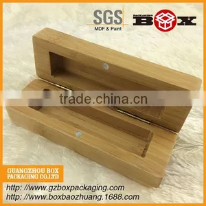 2 Boards Bamboo Box With Laser-engraved Logo For Small Gift thumbnail-1