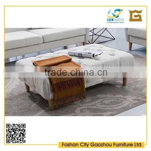 Modern Nordic Style Wooden Legs Sofa Furniture Button Tufted Fabric Upholstered Sofa Set thumbnail-4