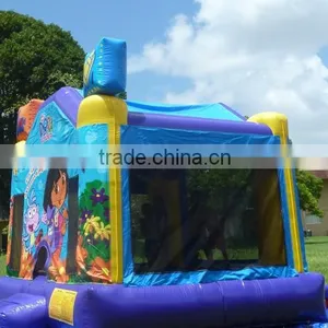 Dora Explorer Moonwalk, Dora Theme Inflatable Bounce House thumbnail-4