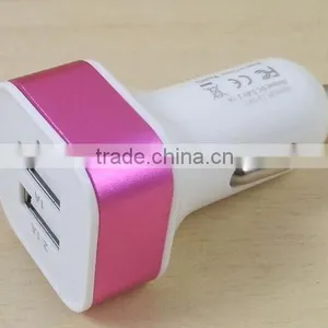 2.1A Dual USB Car Charger for IPhone Ipod Samsung Galaxy S3 S4 thumbnail-1