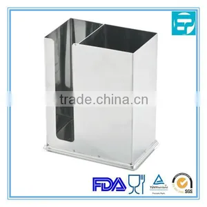 Stainless Steel Square Kitchen Utensil Holder thumbnail-1