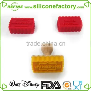 Rectangle Shapee Silicone Cookie Stamp thumbnail-3