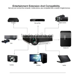 China Manufacturer Cheap 2800 Lumens Projector Support Native 1280*800,1080P With HDMI/USB/AV/VGA thumbnail-6
