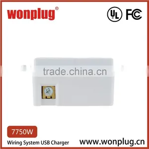 5V/3100mA 3 USB Ports Wall Socket Charger Electrical Power Outlet Panel Plate thumbnail-2
