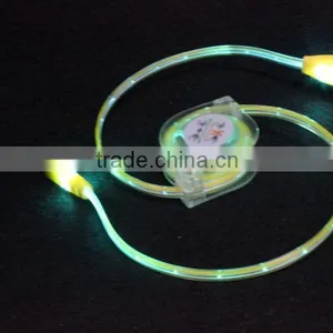 Glowing Laughing Face Stretchable Flat Micro Usb Cable, USB to Micro Usb 5 Pin for All Smart Phone thumbnail-6