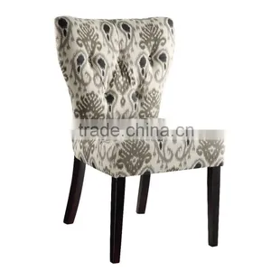 Low Price Restaurant Furniture Side Chair Wooden Upholstered Dining Chair thumbnail-1