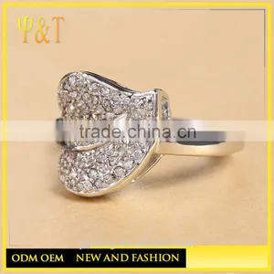 Jingli Jewelry Hot Sale Peach Heart Silver Engagement Ring (YJ-447) thumbnail-6