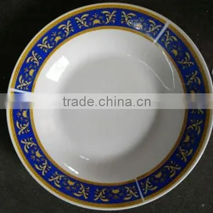 Cheap China Soup Plate , Wholesale Asian Soup Plate , Cheap White Decal Porcelain Deep Plate thumbnail-2