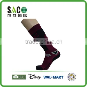 Garnet and Black Simple Jacquard Nylon Sports Socks thumbnail-1