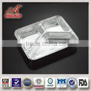 Three Compartment Aluminium Container thumbnail-1