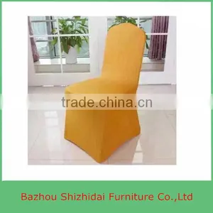 White Cheap Universal Spandex Lycra Stretch Elastic Chair Cover For Hotel Wedding Banquet Party thumbnail-3