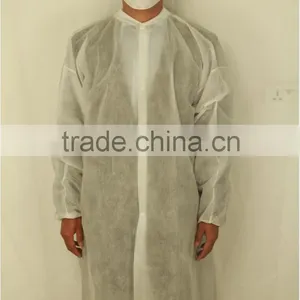 Best Selling Cheap Disposable Lab Coats Nonwoven Medical White Lab Coat thumbnail-1