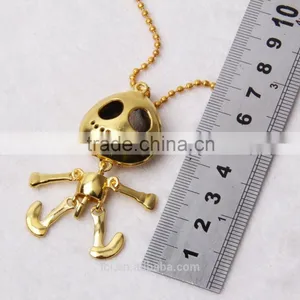 2015 New Fashion Vintage Imitation Jewelry Big Eyes UFO Alien Skull Head Pendants Long Sweater Chain Necklaces thumbnail-4