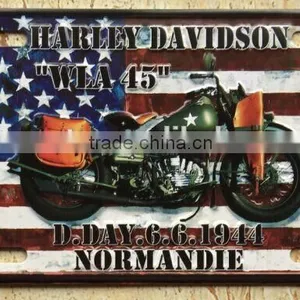 Retro Motorcycle Metal Tin Sign thumbnail-1