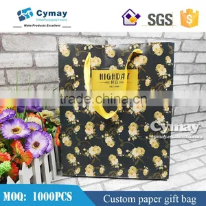 Custom Made Flower Pattern Bags for Shopping Cloth Paper Bag thumbnail-1