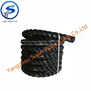 Fitness Rope,outdoor Training Rope,Black High Strength Fitness Battle Rope,Power Training Strength Fitness Battle ROPE thumbnail-2