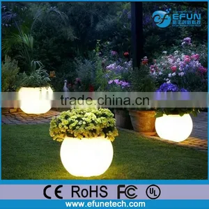 Waterproof Outdoor/indoor Illuminated Led Light Planter Flower Garden Pots thumbnail-1