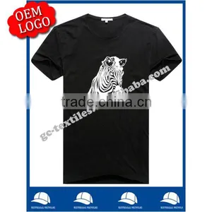 Printed Round-collar Men's T Shirts Manufacturer thumbnail-1