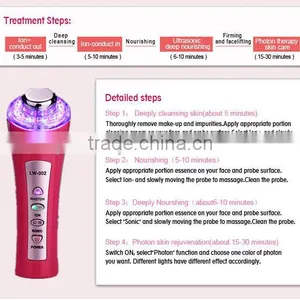 Wholesale Ultrasonic Photon Ion Massager Blue Light Anti Acne Soap thumbnail-6