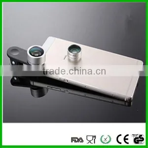 Fisheye Lens Wide Angle Macro 3 in 1 Universal Clip Camera Cell Mobile Phone Lens For IPhone 4 5 6 Plus thumbnail-3