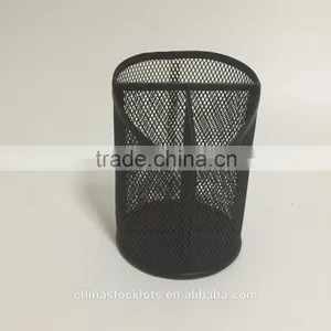 Stocklots 2016 Factory Best Selling Promotional Gifts Office and School Desk Organizer Metal Mesh Pen Holder thumbnail-1