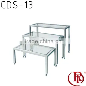 3 Tie Clothing Display Stand/three Tier Glass Assembly Lines Platform thumbnail-1
