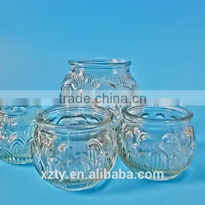 Candle Eco-friendly Glass Lotus Flower WAX Candle Jar thumbnail-2